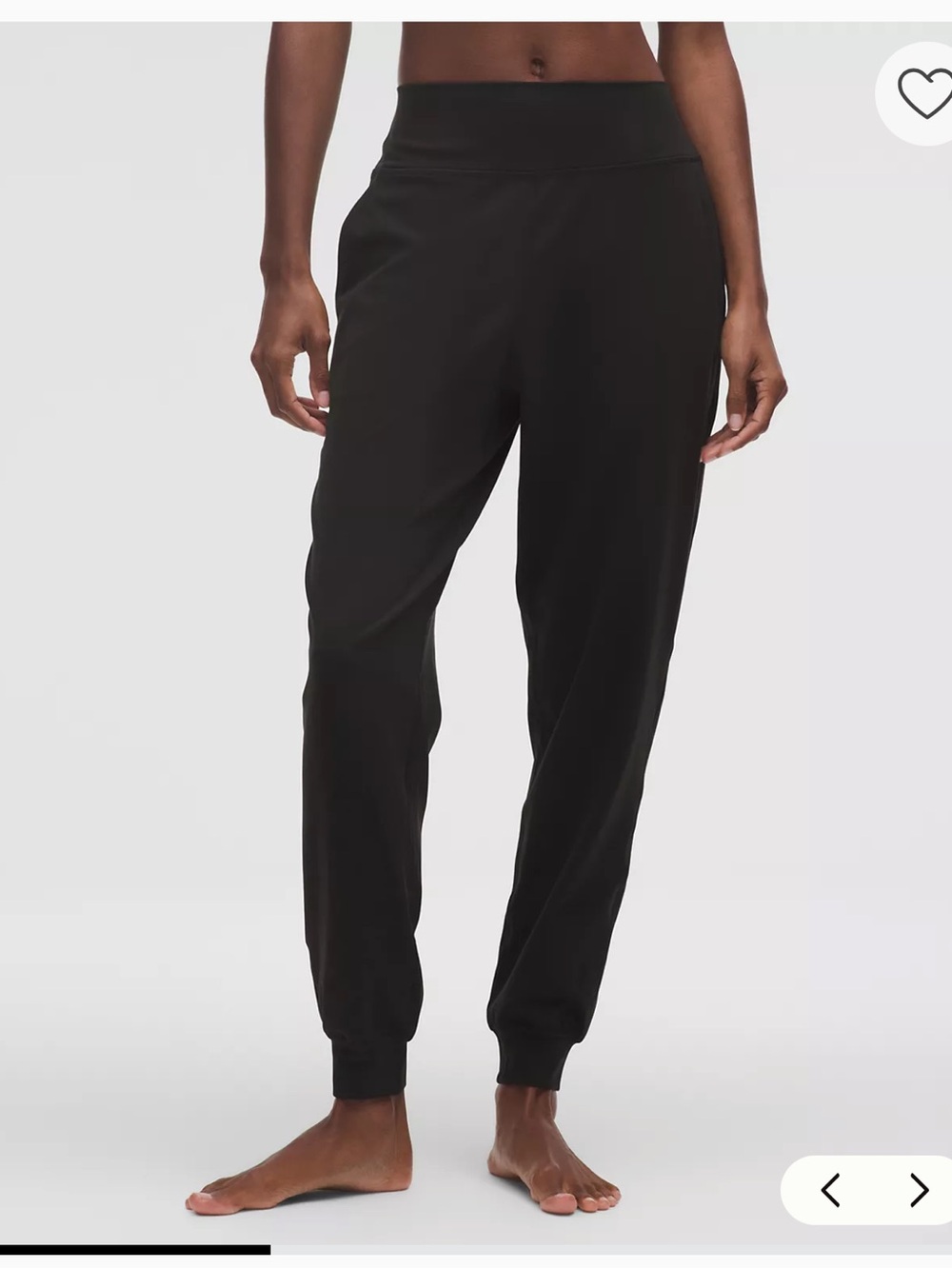 NWT lululemon athletica High-Rise Jogger size 2 Black - Picture 2 of 7